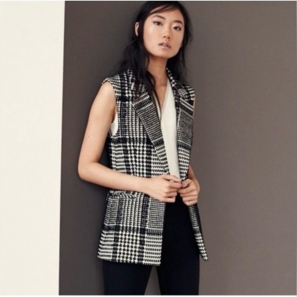 Theory wool blend plaid west - Picture 3 of 12